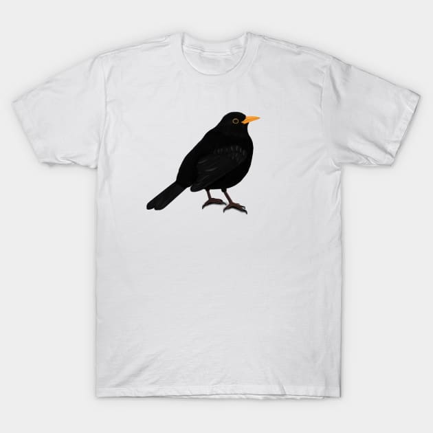 Blackbird Bird Watching Birding Ornithologist Gift T-Shirt by jzbirds